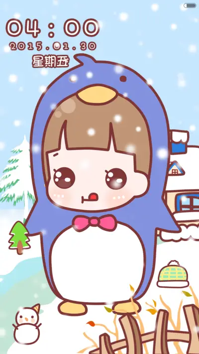 【v6】hatty大约在冬季（滑动六锁屏+自由桌面+音乐界面）（1.1） - Screenshot 3