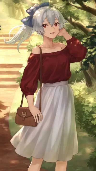 迎风飞舞的白发