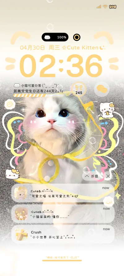 奶黄小猫ins蝴蝶
