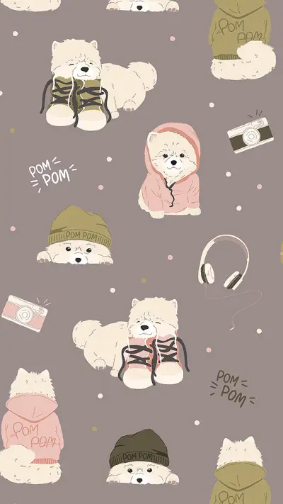 可爱玩偶小熊平铺高清壁纸 - Screenshot 1