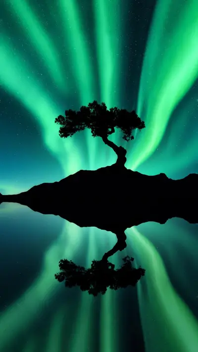 极光是冬日闪烁的梦想