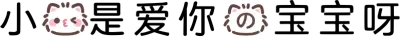 小猫是爱你的宝宝呀