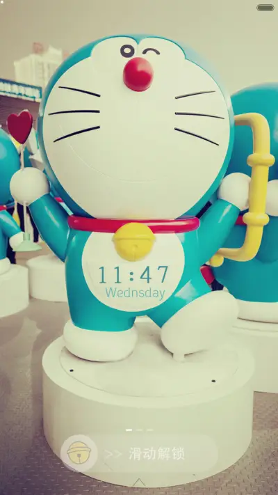 【超级免费大爆款】蓝胖子不离弃！【三锁屏+全图标+自由桌面】