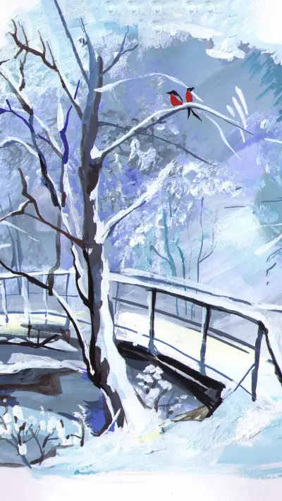 冬至绘画-拍信图库 - Screenshot 1