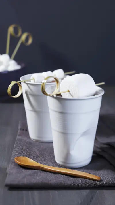 超温暖的棉花糖甜品