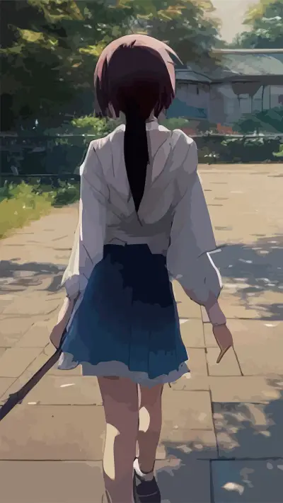 动漫少女-拍信图库