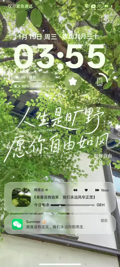 风景手写字自由如风 - Screenshot 3